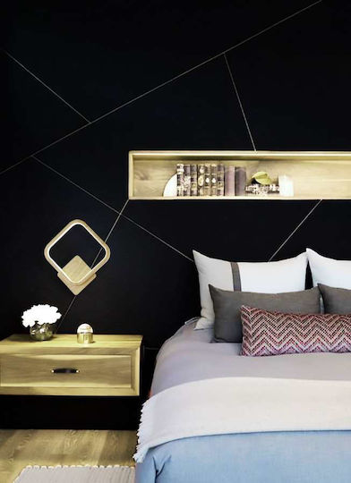 Atman Modern Wall Lamp with Integrated LED and Warm White Light Beige 23x23cm