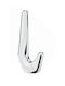 Viobrass Wall Hanger Metal Silver 2.3x11.3cm