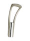 Viobrass Metal Wall Hanger Chrome 4x7.7cm 1pc
