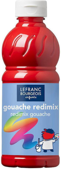 Lefranc Bourgeois Redimix Τέμπερα Ζωγραφικής 327 Brilliant Red σε Μπουκάλι 500ml