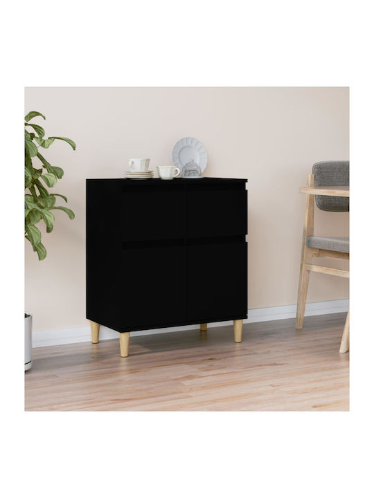 Wooden Buffet Black L60xW35xH70cm