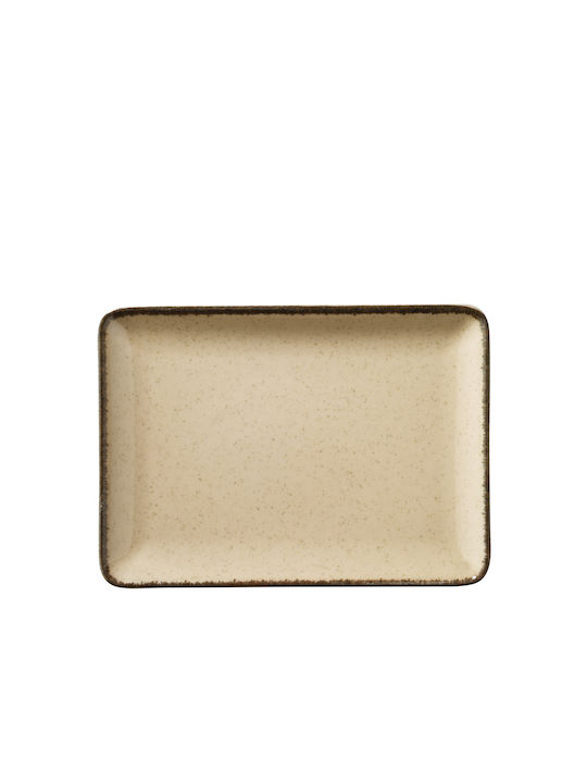 Kutahya Porselen Πιάτο Ρηχό Ορθογώνιο από Πορσελάνη Cinnamon 30x22cm