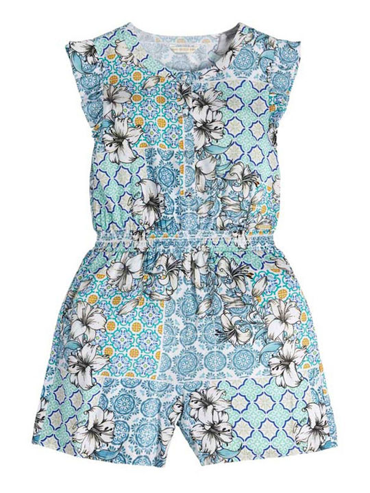 Guess Kinderstoff-Overall-Shorts/Bermudas Hellblau