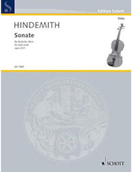 Schott Sohne Hindemith Sonata Op25 No1 Παρτιτούρα για Έγχορδα / Βιόλα