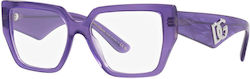 Dolce & Gabbana Femei Plastic Rame Ochelari Violet DG3373 3407