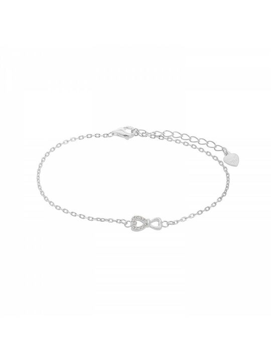 Prince Silvero Bracelet Chain made of Silver Gold Plated with Zircon