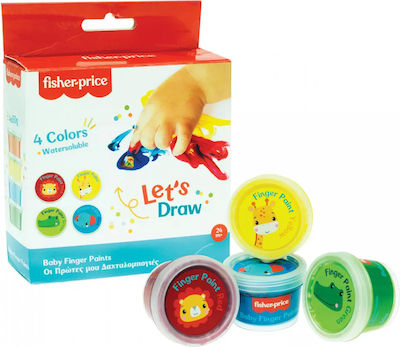 Fisher Price Finger Paints Set 4pcs