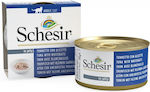 Schesir Wet Food for Adult Cats In Can with Tuna In Jelly with Whitebaits 1pc 85gr