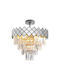 Eko Light CARISMA Πολυέλαιος 9xE14 Ασημί 2186