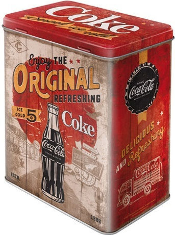 Nostalgic Art Coke 66 Box Allgemeine Verwendung mit Deckel Metallisch Rot 17x10x20cm