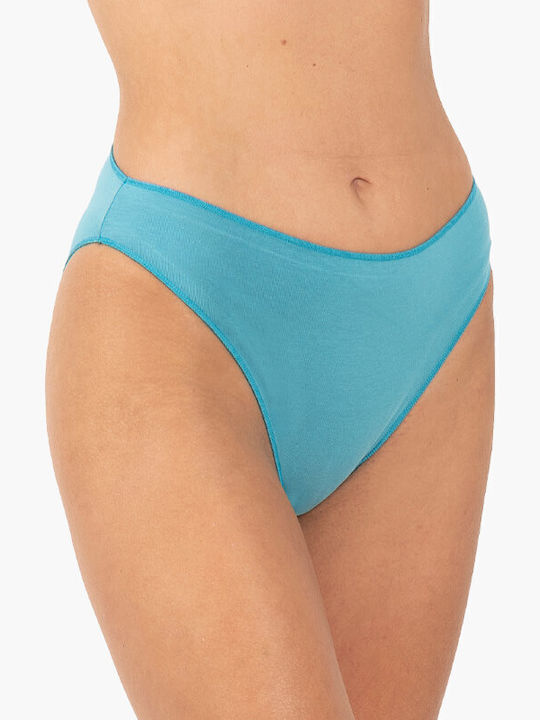 A.A UNDERWEAR Baumwolle Damen Slip Türkis