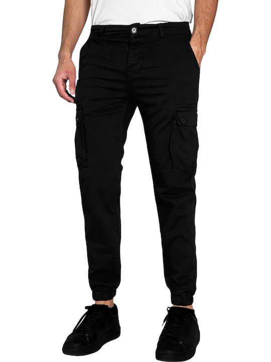 Desmond Trousers Cargo Elastic Black
