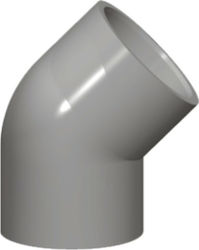 Palaplast Γωνία Σωλήνα PVC 50mm 5072/0050