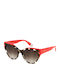 Furla Women's Sunglasses with Brown Tartaruga Plastic Frame and Brown Gradient Lens SFU694 03KA