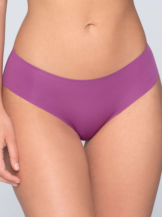 Luna Women's High Waist Cotton Boxer Seamless Purple