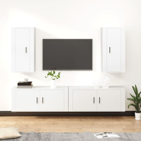 Животно помещение ТВ юнит Бял Д40xШ34.5xВ80cm