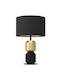 Eglo Laurignano Metal Table Lamp for Socket E27 with Black Shade and Base