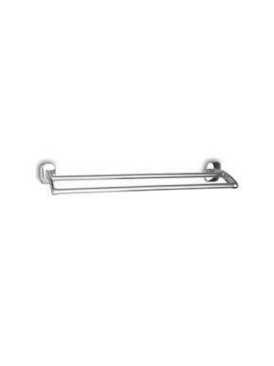 Interflex Schiene Badezimmer Doppel Wandmontage Schrauben Silber