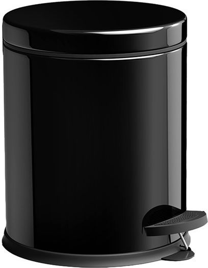 Marva Metallic Bathroom Basket 5lt Black