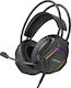 Borofone BO105 Over Ear Gaming Headset με σύνδεση 3.5mm / USB Thunder Black