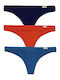 Βαμβακερά Γυναικεία Brazil 3Pack Black/Red/Blue