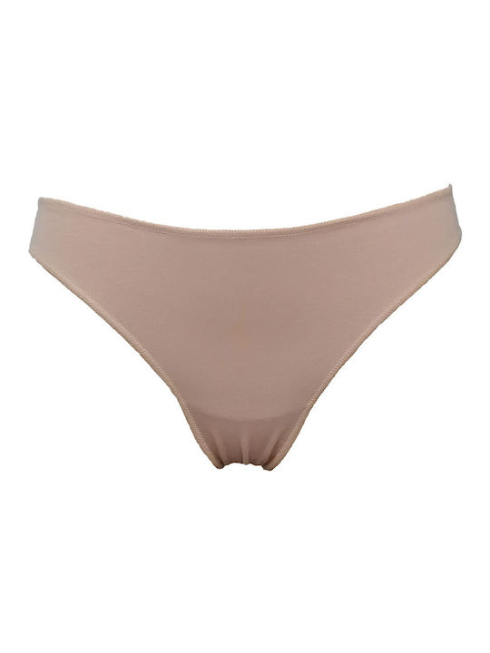 Nina Club Baumwolle Damen Slip 3Pack Beige