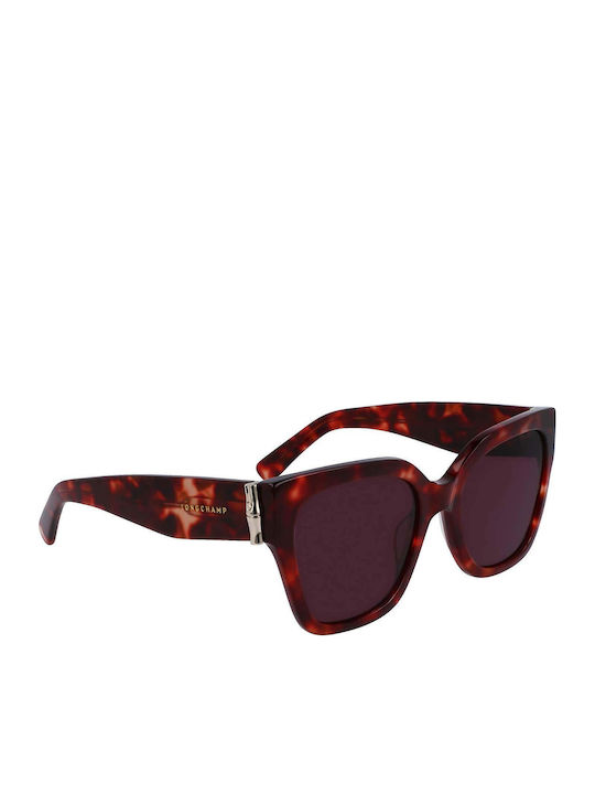 Longchamp Ochelari de soare Maro cu Cadru & Maro Lentilă