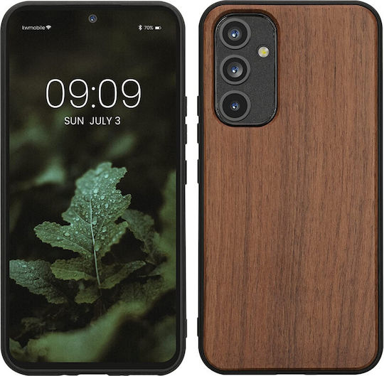 KWmobile Back Cover Lemn Maro închis (Galaxy A54)