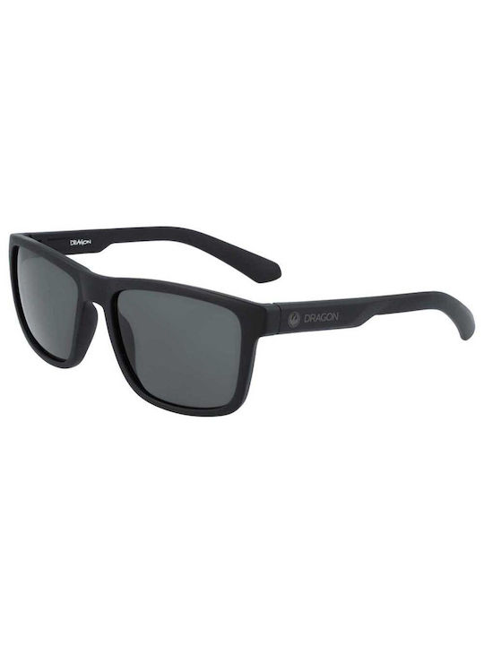 Dragon Alliance Reed Men's Sunglasses with Matte Black Plastic Frame and Gray Lens 45005-002