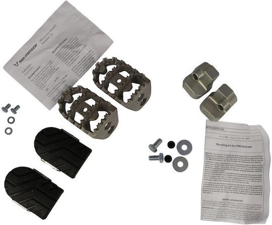 SW-Motech Foot Peg Μοτοσυκλέτας in Silver Color FRS.06.011.10200/S