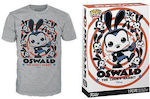 Funko Pop! Tees Disney: Oswald În cutie (Mare)