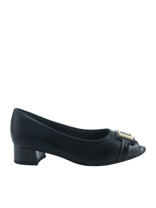 Peeptoe Pumps Schwarz