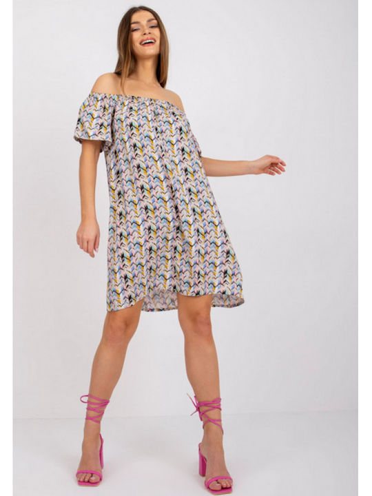 Rochie multicoloră cu flori - eco vero - FRESH MADE