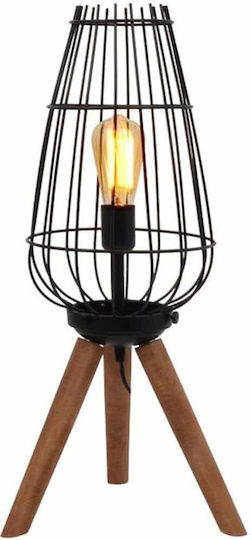 Fylliana Cresset Dekorative Lampe mit Fassung für E27 Lampe Schwarz