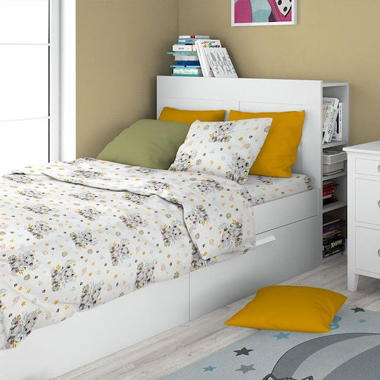 Dimcol Baby Pillowcase Gray 35x45cm