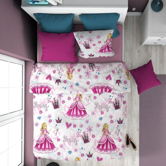 Dimcol Baby Pillowcase Pink 35x45cm