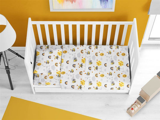 Dimcol Baby Bettbezug Gelb 120x160cm.