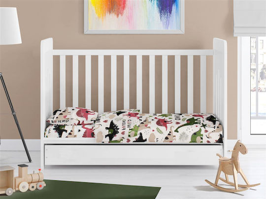Dimcol Бебешки Чаршаф За Количка Памук с ластик 70x140бр