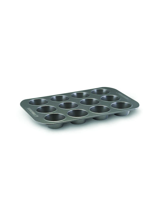 AGC Backform Törtchen/Muffins Aluminium 12 Plätze 35x26.5cm 1cm