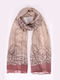 Women's scarf with viscose pattern Pink