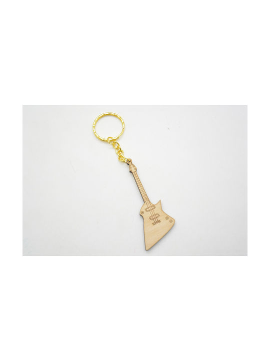 Wooden Baptism Keychain electric guitar (5123836)