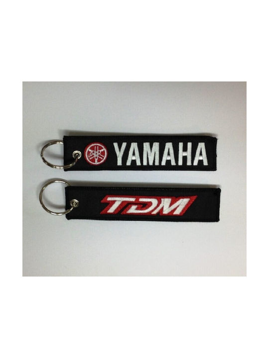 Μπρελόκ με λογότυπο Yamaha TDM μαύρο - κόκκινο