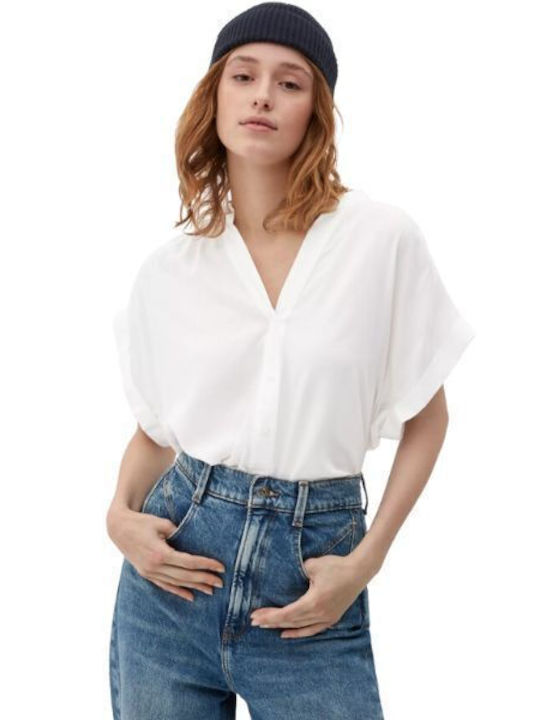 s.Oliver Women's Short Sleeve Shirt White