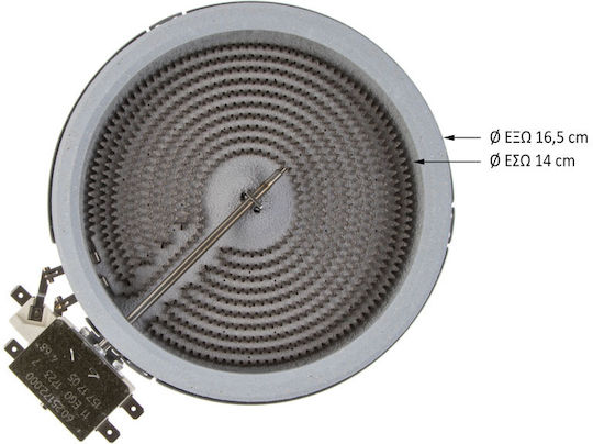 Εστία Κεραμική Ego Φ165mm 1200 Watt 2 Άκρα