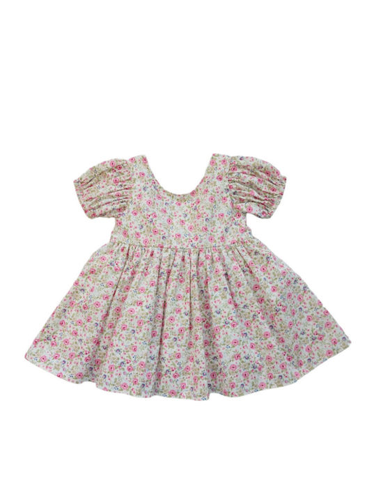 Rochie pentru Copii Mâneca scurta Floral Roz