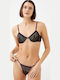 CottonHill Lace Underwear Set with Bra & String Purple