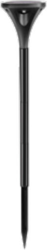 Fos me Spiked Solar Light Column 2W 100lm with Warm White Light 3000K IP44