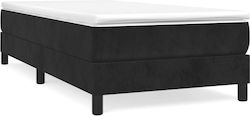 Bed Base Single Black 100x200cm.