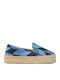 San Francisco Fabric Women's Espadrilles in Light Blue Color