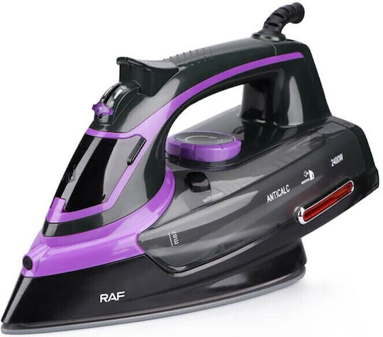 Raf Steam Iron 2400W with Non-stick Plate and Continuous Steam Supply 30g/min